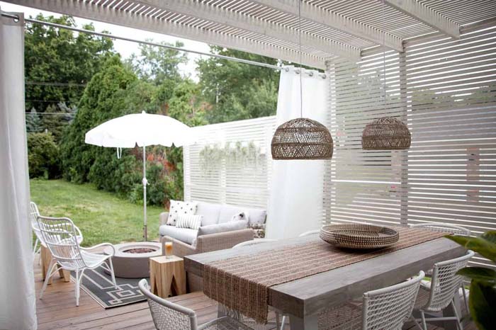 Slat Wood Pergola #pergola #pergolaideas #pergoladesign #decorhomeideas