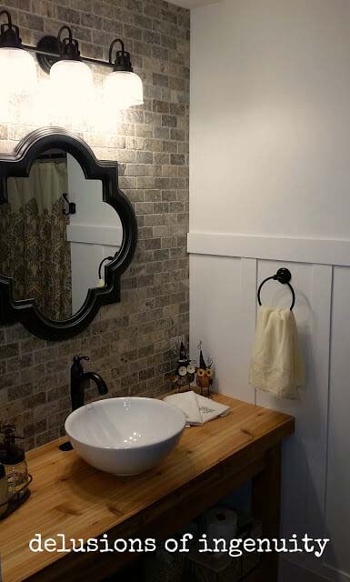 Stunning Rural Bathroom Vanity Setup #farmhousebathroom #bathroom #decorhomeideas
