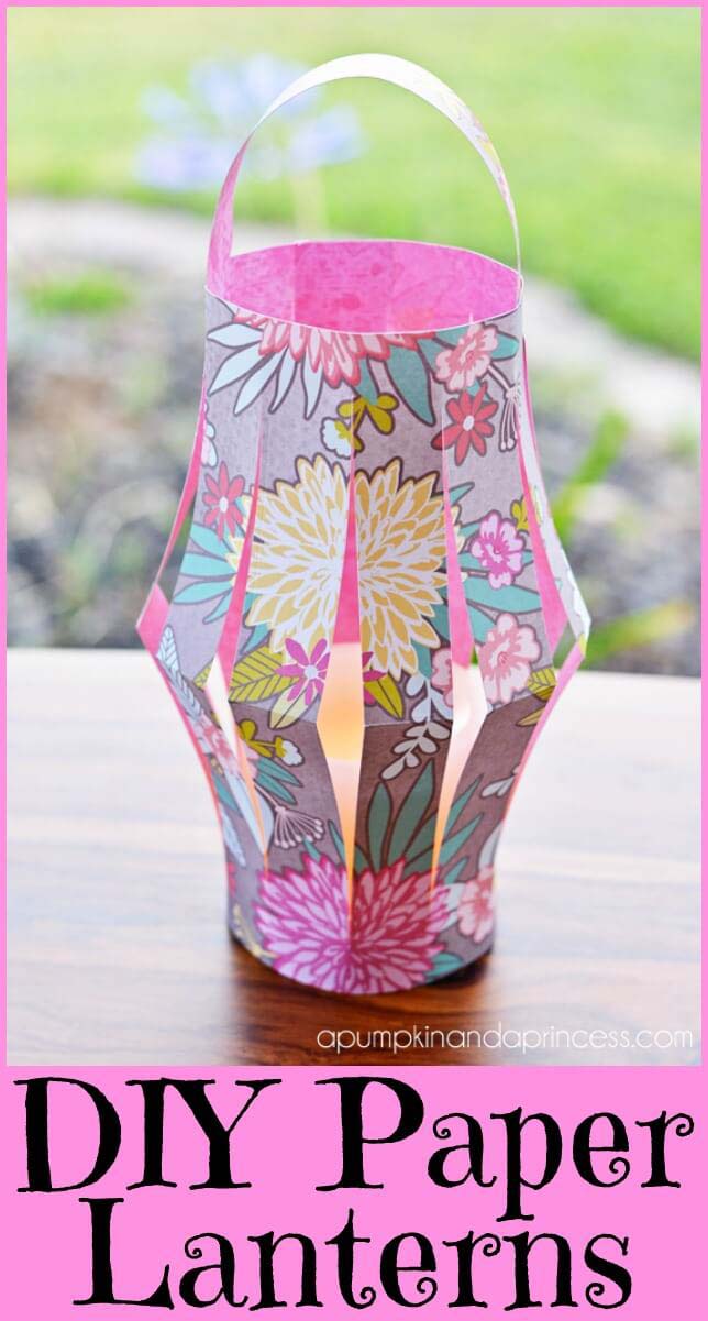 Sweet and Simple DIY Paper Lighting #gardenlantern #diylanterns #decorhomeideas