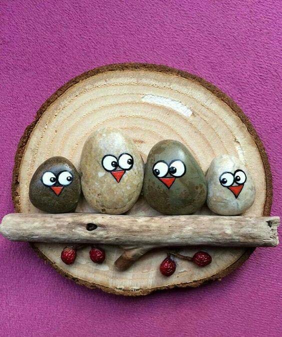 These Sweet Owls are Perfect for Your Child's Room #homedecor #pebbles #rocks #decorhomeideas