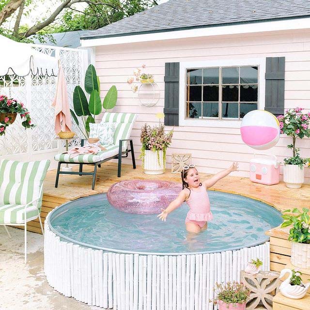 Backyard Paradise #stocktankpool #diystocktankpool #decorhomeideas