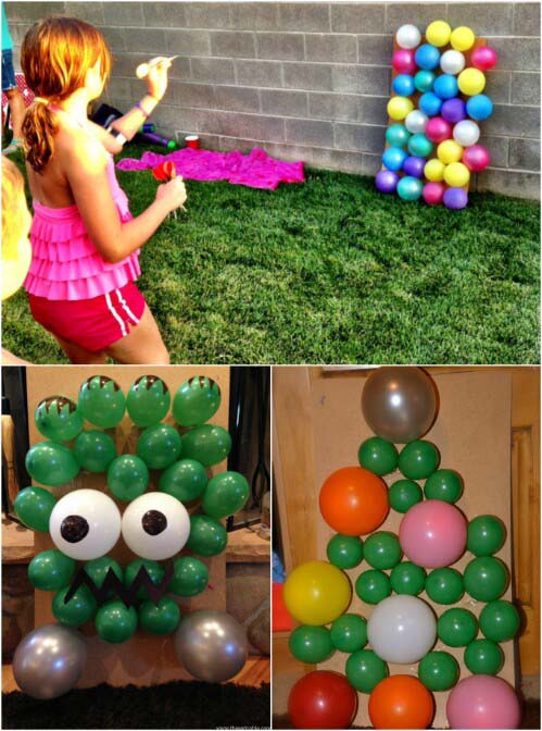 Balloon Darts #diybackyardgames #outdoorgames #decorhomeideas