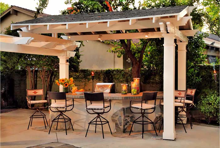 Bar Focal Point #outdoorbar #diyoutdoorbar #decorhomeideas