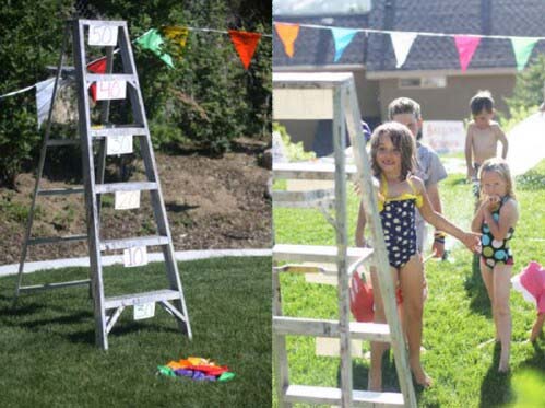 Bean Bag Ladder Toss #diybackyardgames #outdoorgames #decorhomeideas