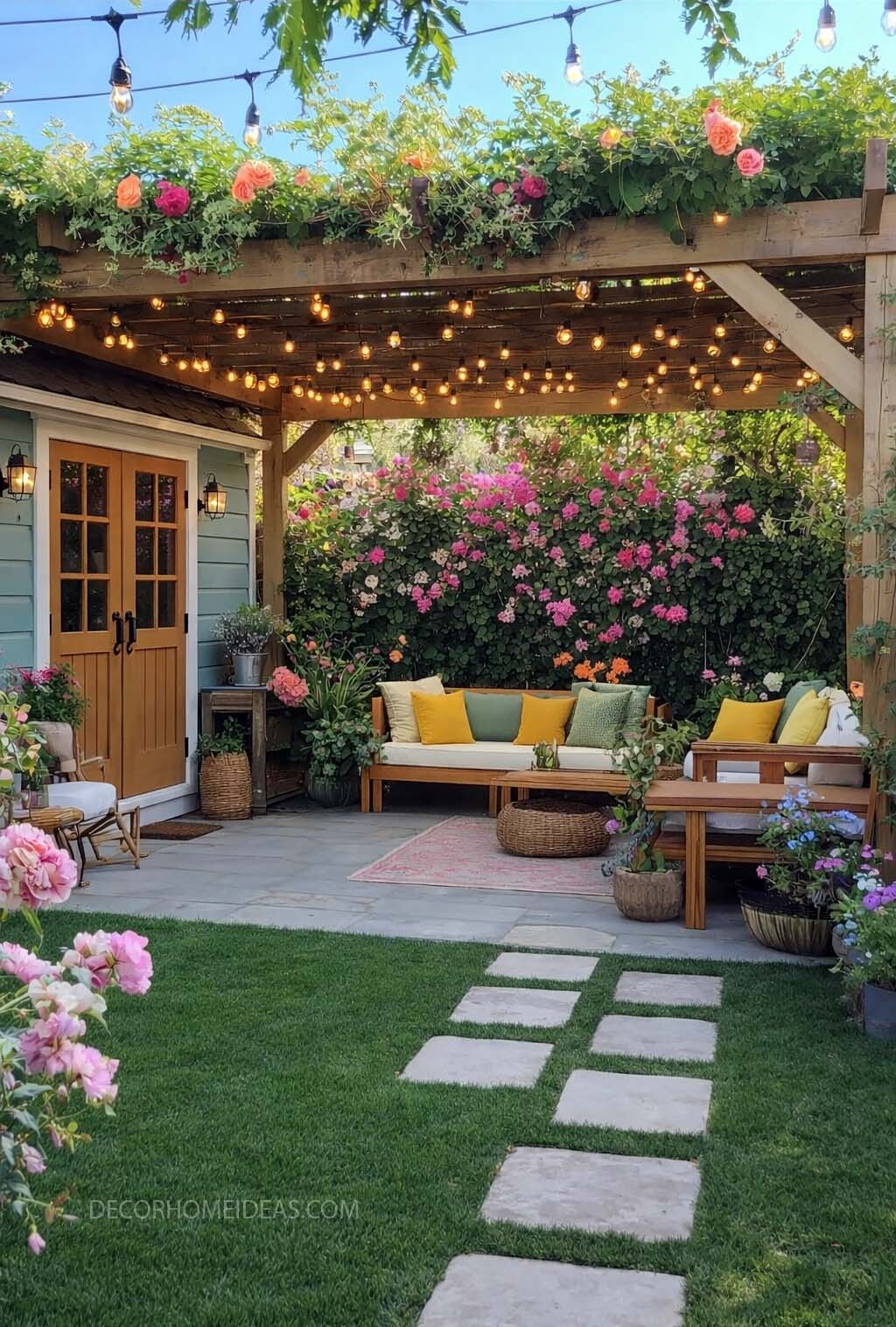 Beautiful Backyard Garden Patio Idea