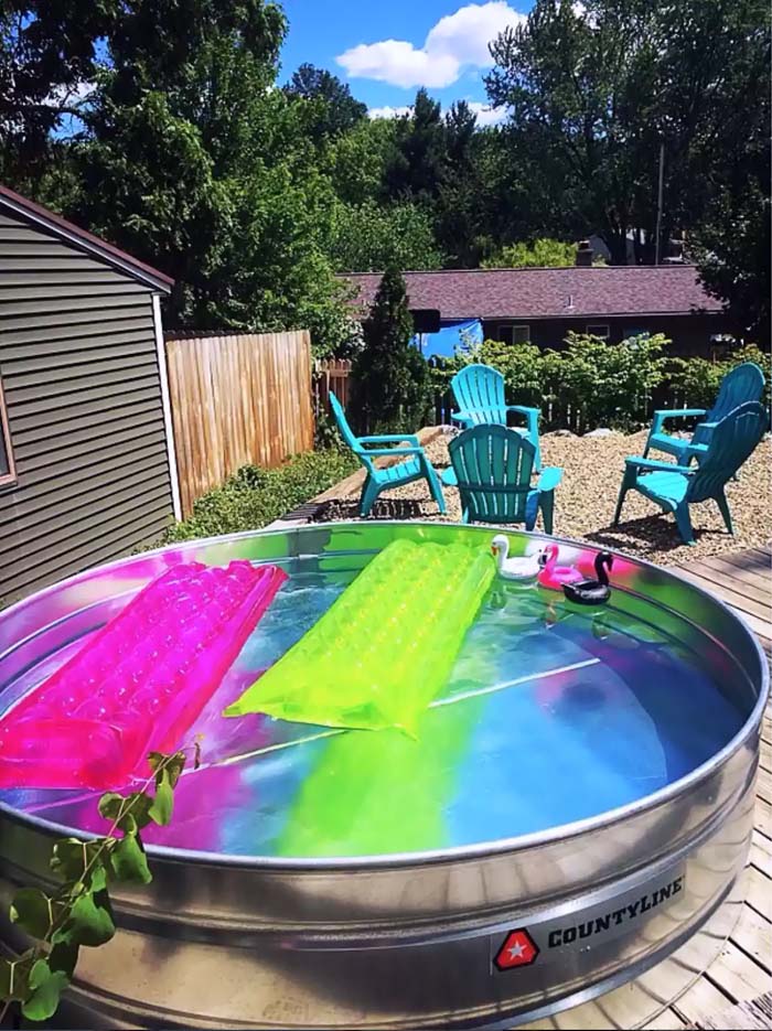 Neon Dreams #stocktankpool #diystocktankpool #decorhomeideas