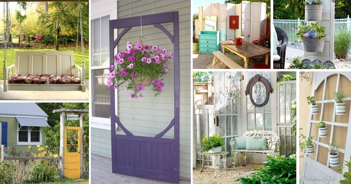 Old Door Outdoor Decor Ideas