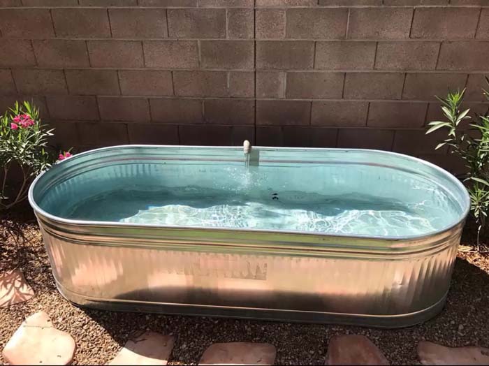 One-Person Pool #stocktankpool #diystocktankpool #decorhomeideas