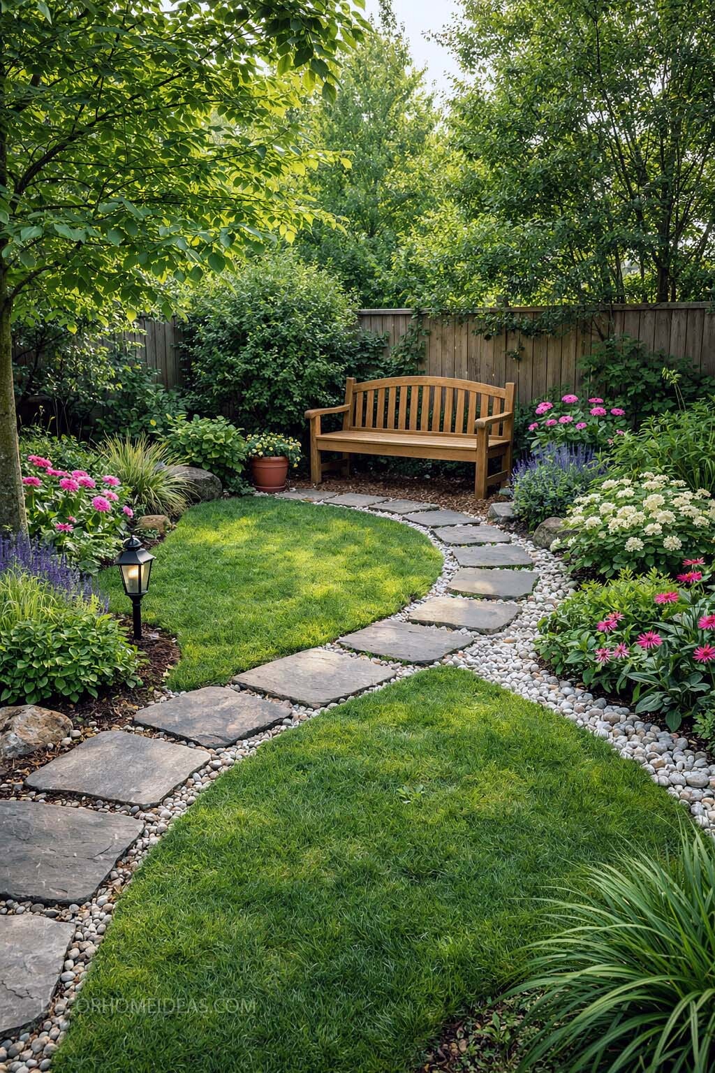 Peaceful Backyard Garden Path Ideas