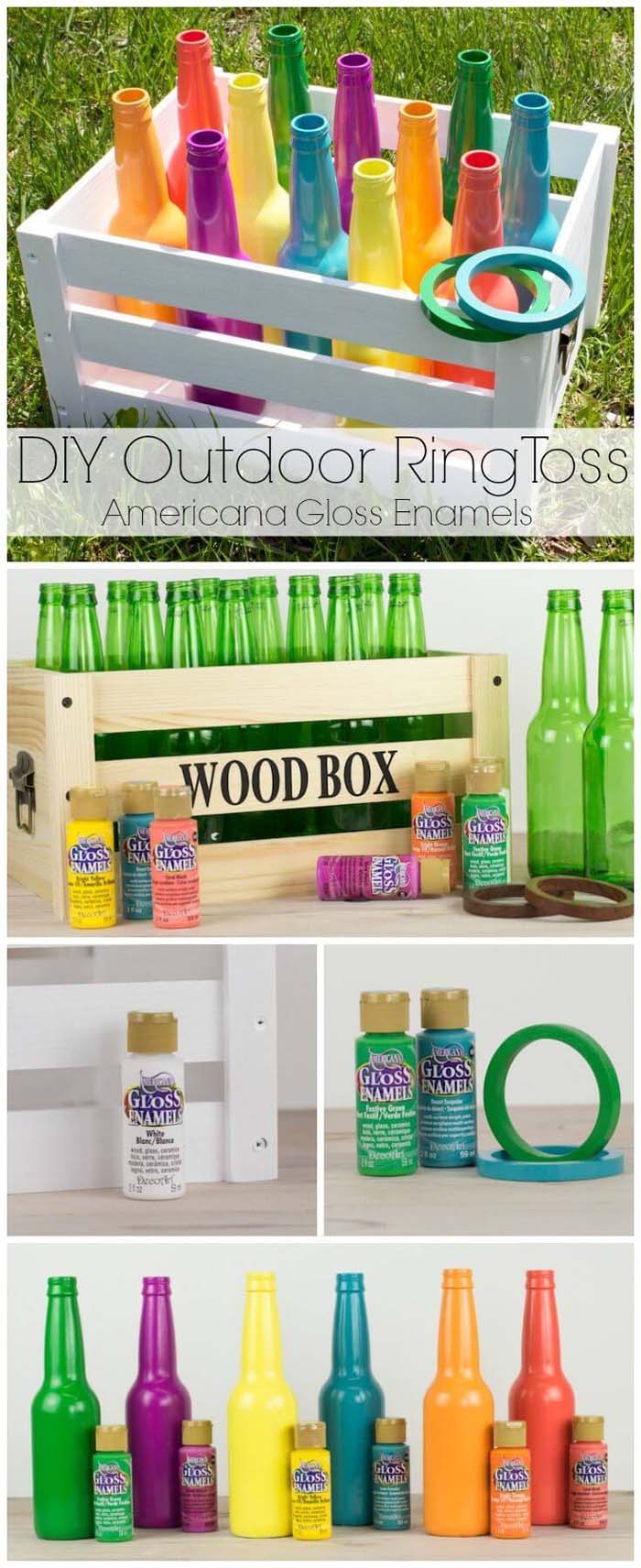 Ring Toss DIY Backyard Game Idea #diybackyardgames #outdoorgames #decorhomeideas