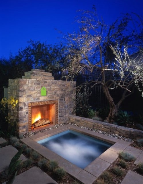 Add a Fireplace #poolhacks #diypool #decorhomeideas