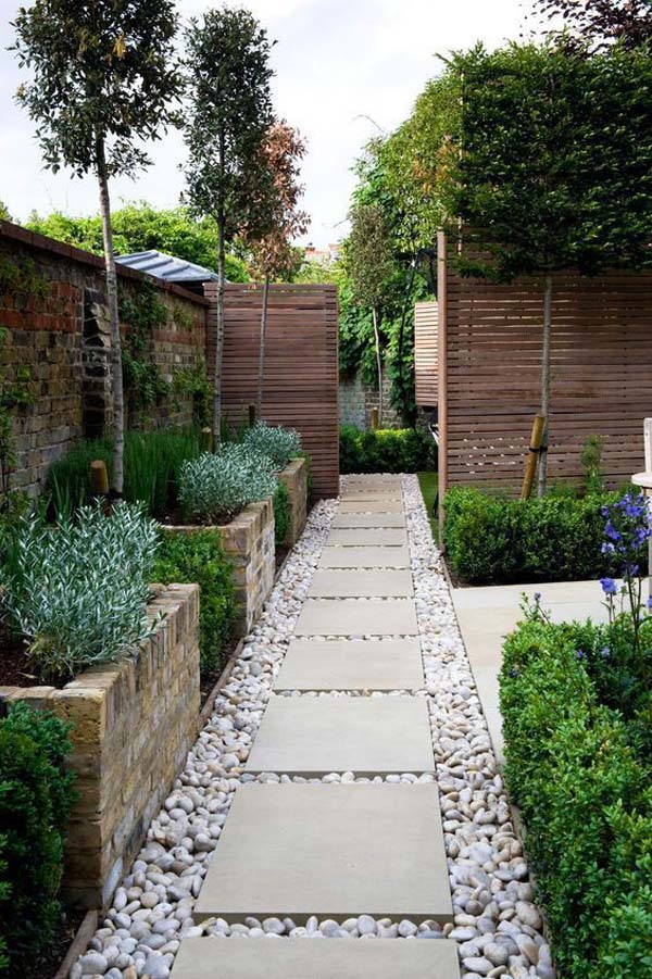 Architectural Modern Side Yard #sideyard #sidegarden #decorhomeideas