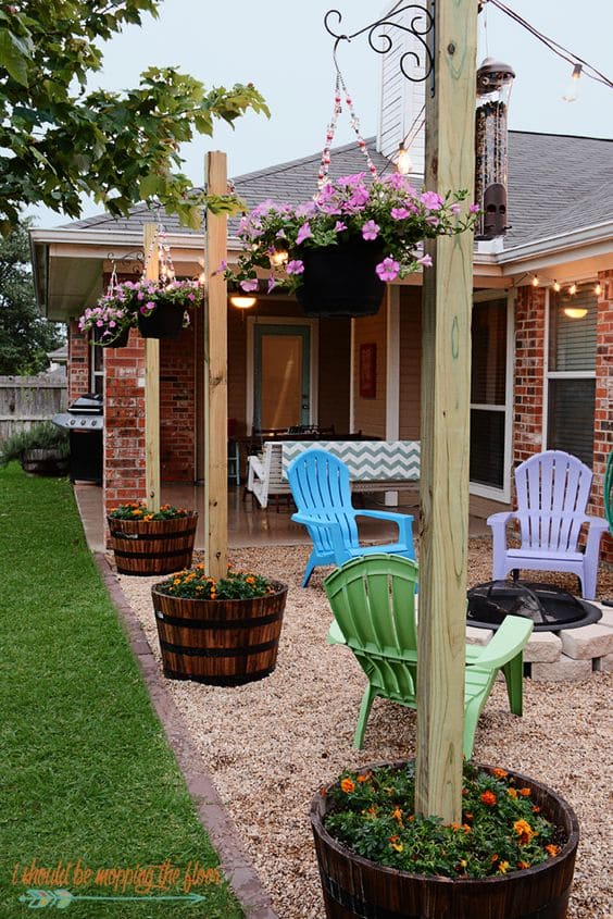 Beautiful DIY Backyard Idea #backyard #outdoorspaces #decorhomeideas