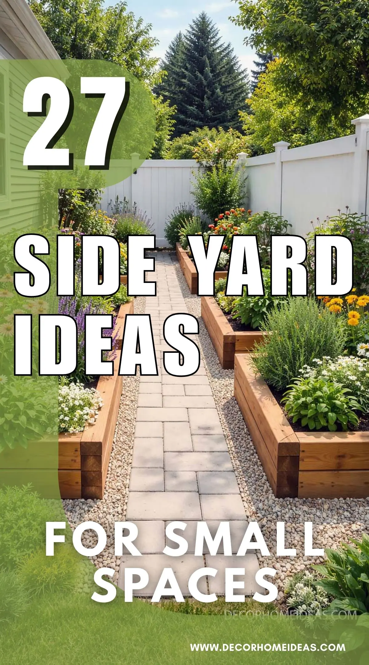 Looking for smart ways to use a narrow side yard? These side yard ideas show how to transform small, awkward spaces into beautiful walkways, garden paths, and cozy green corners. From raised beds to stone paths and vertical planting, these ideas make even the smallest side yard feel intentional and inviting.