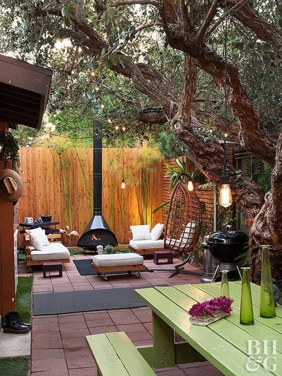 Cozy Small Backyard #backyard #outdoorspaces #decorhomeideas