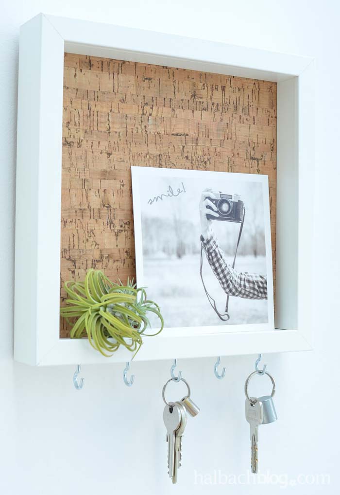 Cute and Simple Key Rack #IKEAhacks #IKEAfurniture #decorhomeideas