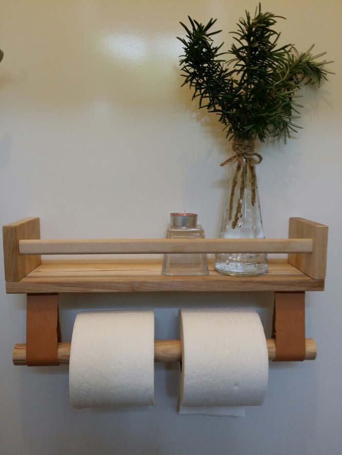 Cute and Simple Toilet-Paper Holder #IKEAhacks #IKEAfurniture #decorhomeideas