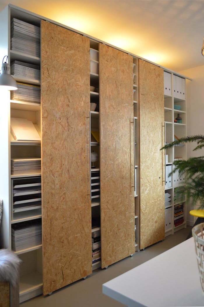 Elegant and Sophisticated Wall Bookshelf for Office #IKEAhacks #IKEAfurniture #decorhomeideas
