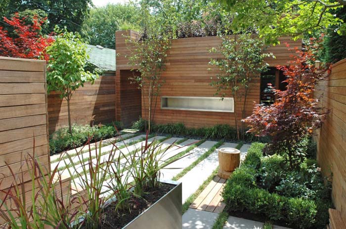 Horizontal Haven #backyardlandscaping #decorhomeideas