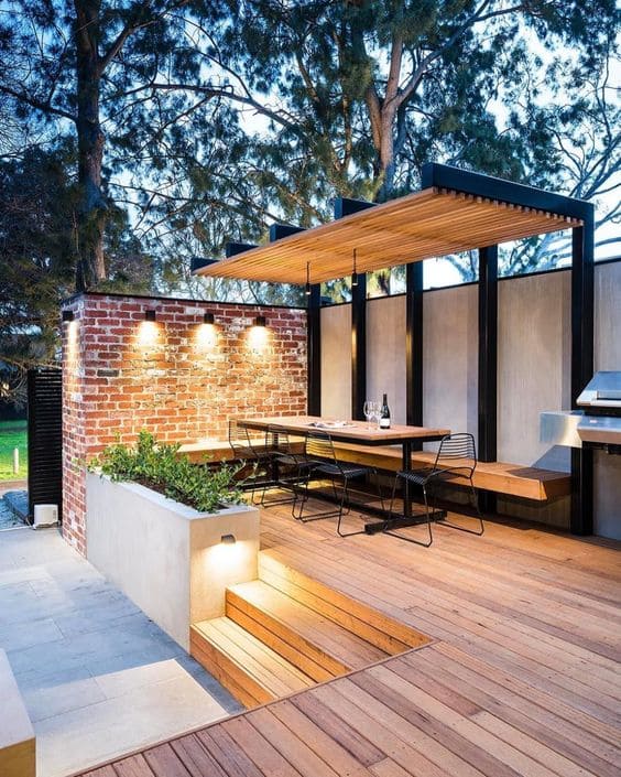 Modern Backyard #backyard #outdoorspaces #decorhomeideas