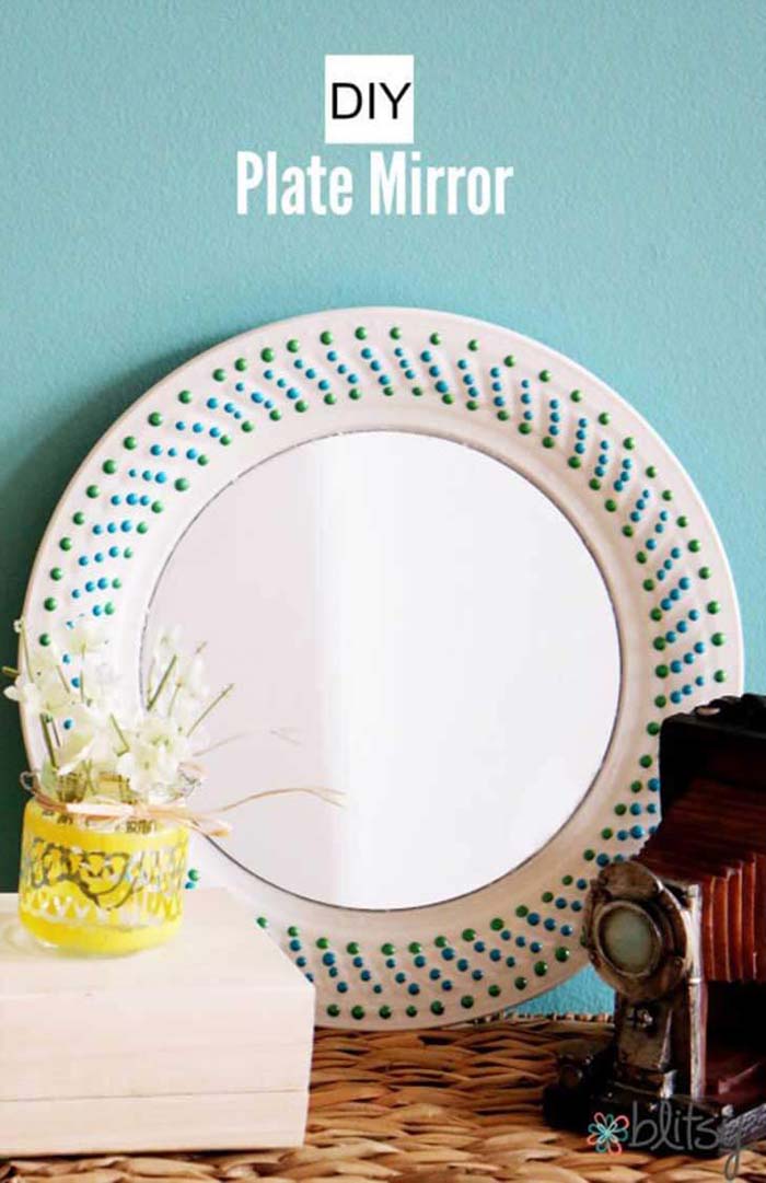 Outside the Box Decoration with Mirror #trashtotreasure #decorhomeideas