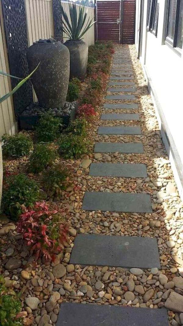 Simple Zen Side Yard #sideyard #sidegarden #decorhomeideas