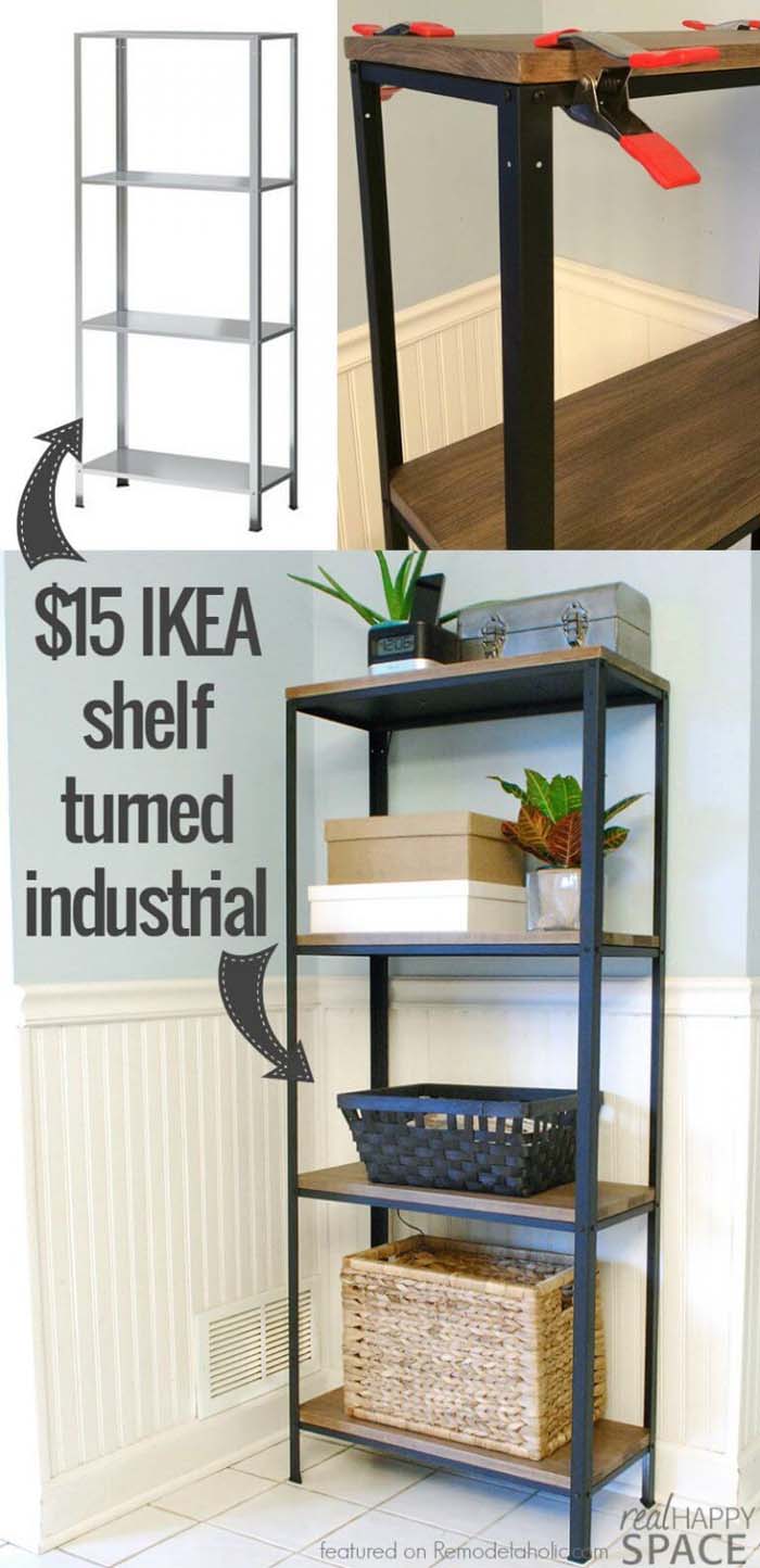 Tall Bathroom Shelf Organizer #IKEAhacks #IKEAfurniture #decorhomeideas