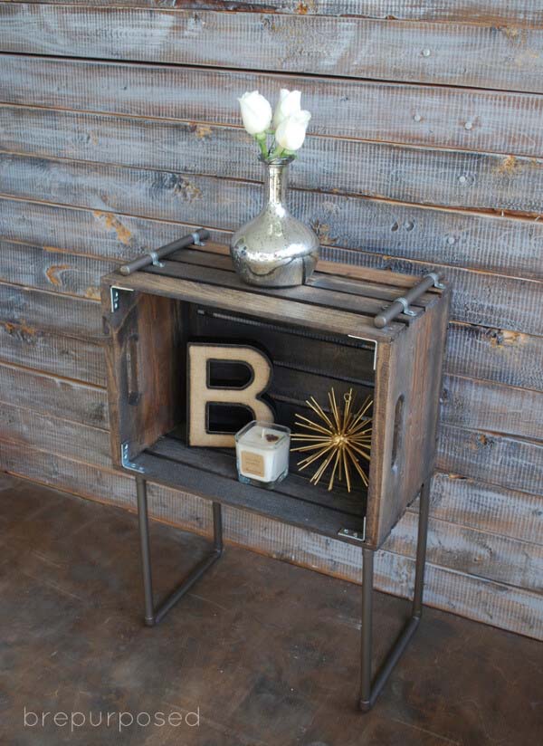 Wine Storage Crate for Your Wet Bar #diywoodcrateprojects #diywoodcrateideas #decorhomeideas