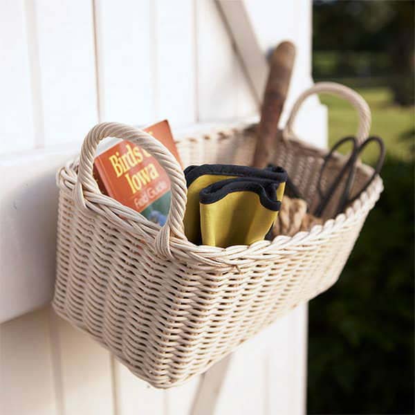Basic Tool basket #gardentoolstorage #gardenhacks #decorhomeideas