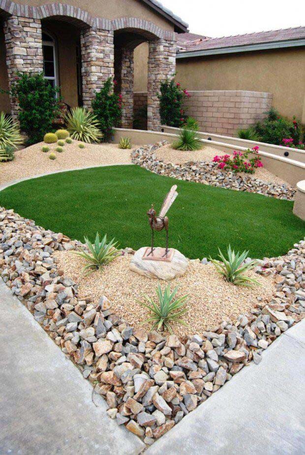 Desert Oasis #frontyardlandscapingideas #decorhomeideas