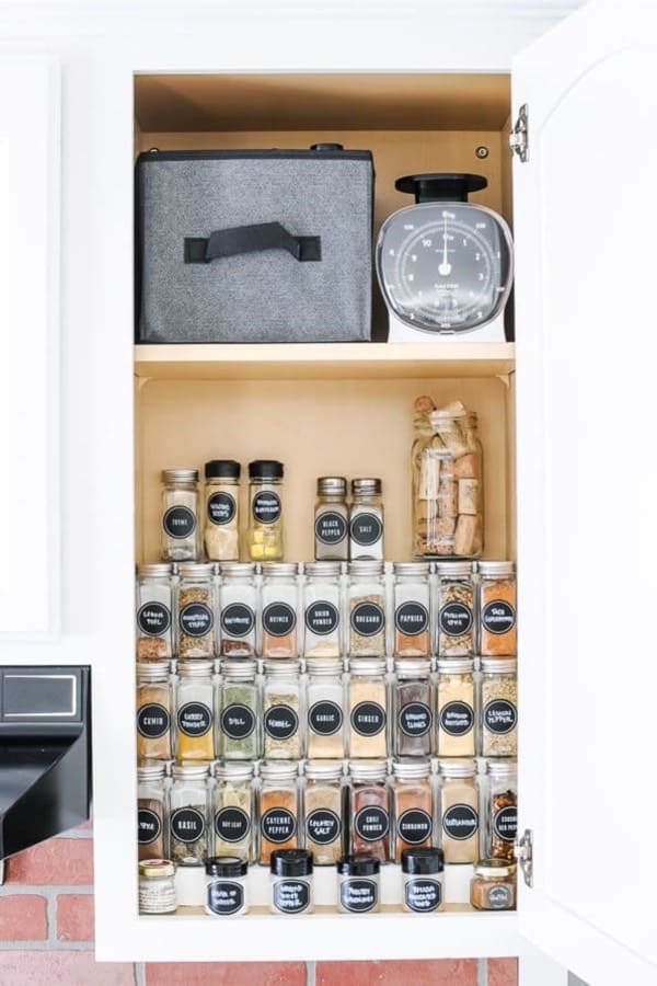 DIY Hack For Spice Cabinet #spicerackideas #decorhomeideas