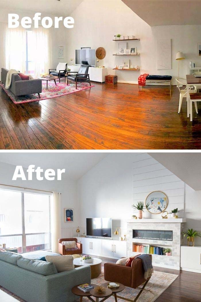 From Big To Crisp and Organized #livingroommakeovers #decorhomeideas