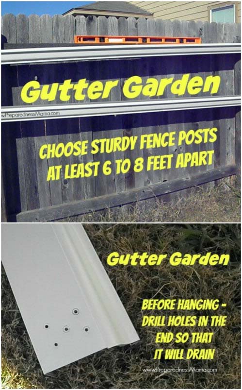 Gutter Fence Garden #gardenfencedecoration #decorhomeideas