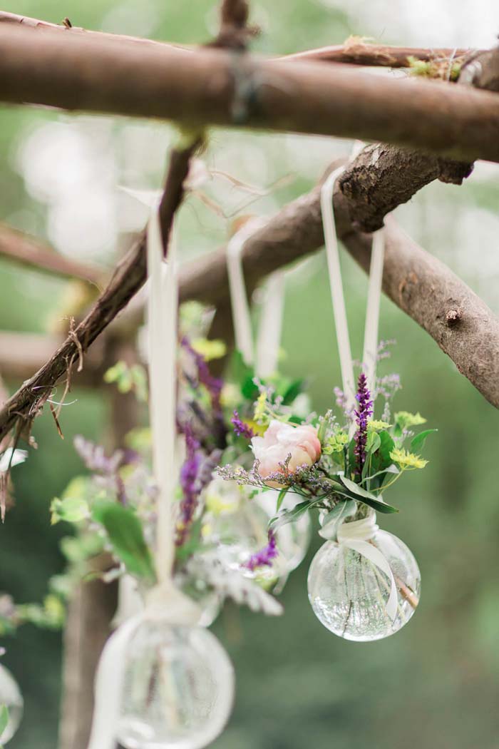 Herbal Baubles Dress Up Bare Branches #flowerarrangementsideas #flowerarrangement #decorhomeideas