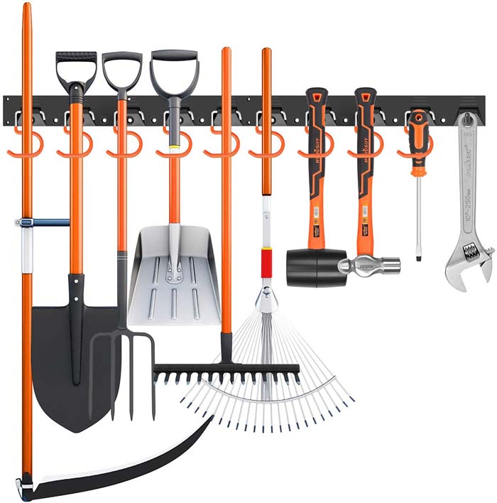 HORUSDY 64 Inch Adjustable Storage System #gardentoolorganizer #decorhomeideas