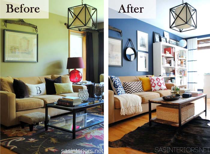 How Color Can Change Everything #livingroommakeovers #decorhomeideas