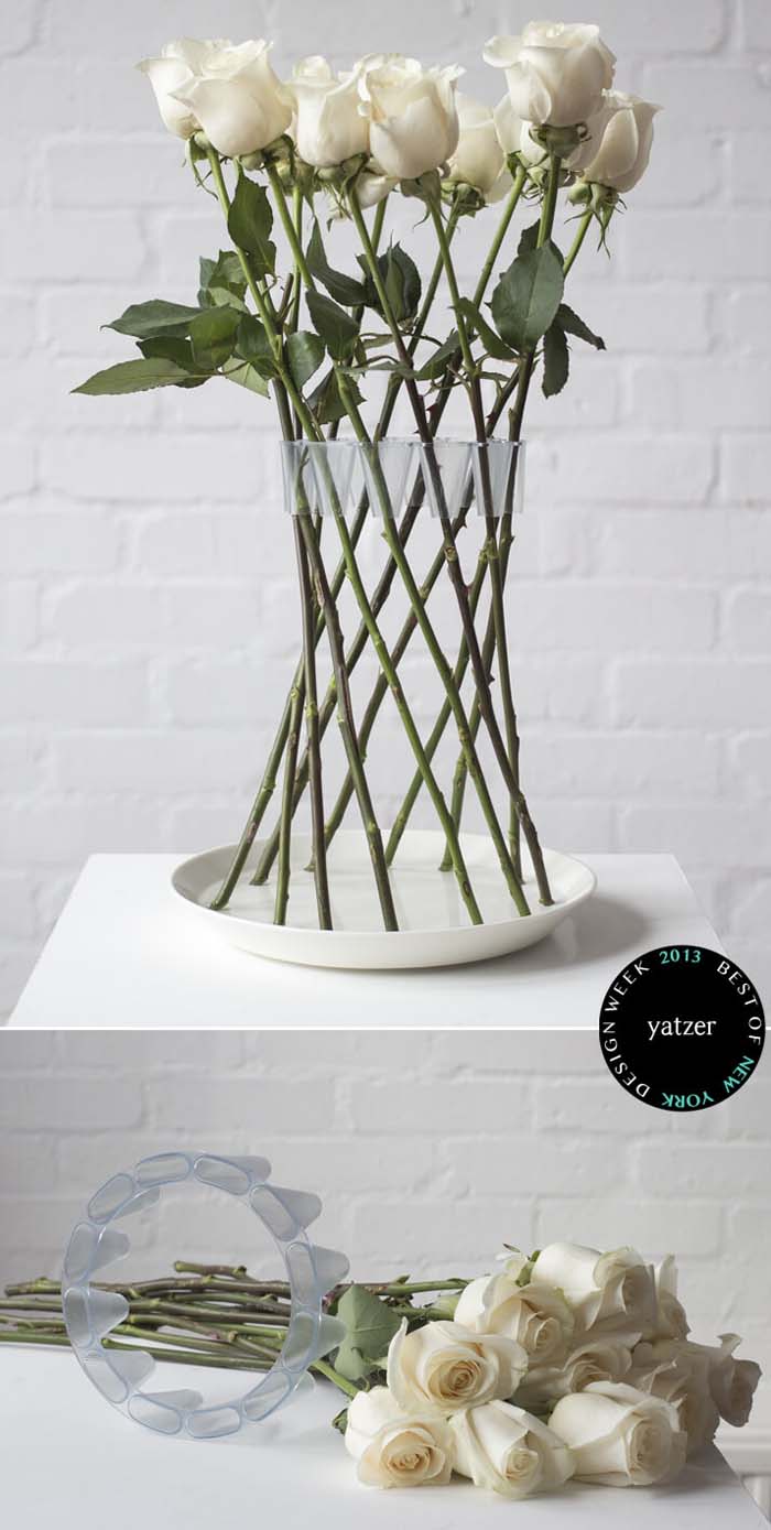Long Stem Roses Woven into Invisible Vase #flowerarrangementsideas #flowerarrangement #decorhomeideas