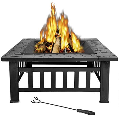 Outdoor Square Metal Firepit