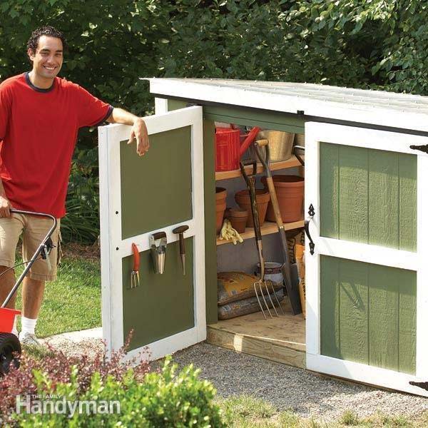 Outdoor Storage Locker #gardentoolstorage #gardenhacks #decorhomeideas