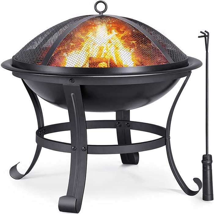 Outdoor Wood Burning Firepit