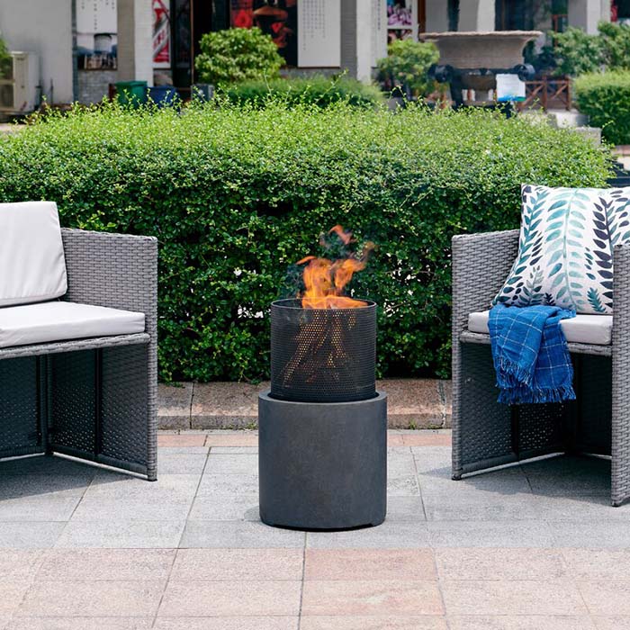 Polyresin Wood Burning Outdoor Fire Pit