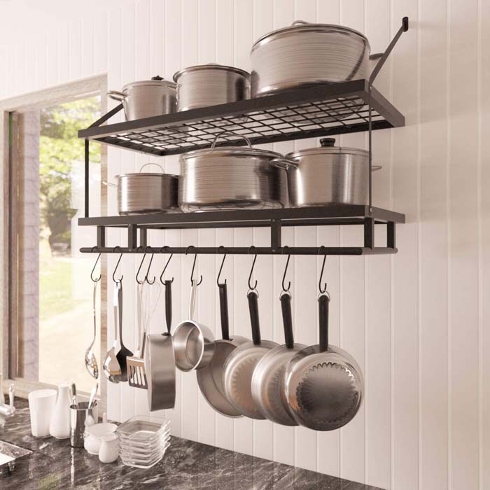 Small Kitchen Organizer #potsandpansorganizer #decorhomeideas