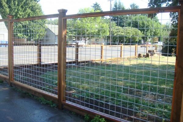 Wood Frame Wire Fence