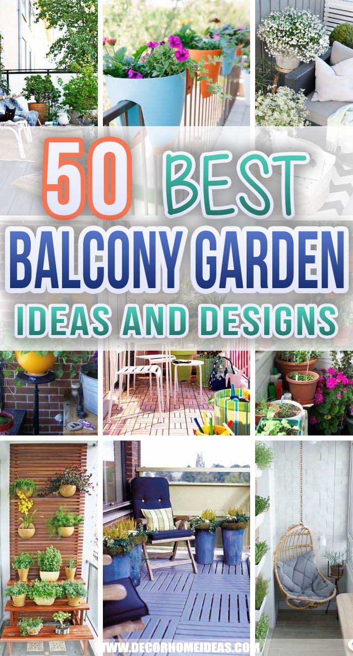 Best Balcony Garden Ideas. Get creative with these inspiring balcony ideas and give your compact space the attention it deserves while keeping its functionality and appeal. #decorhomeideas