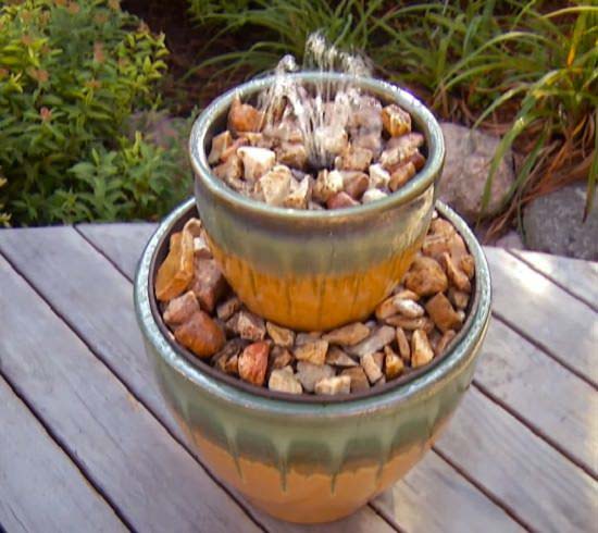 DIY 2-Tier Fountain #diywaterfountain #decorhomeideas