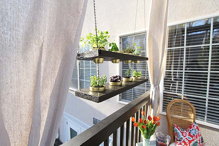 DIY Hanging Planter #balconygarden #decorhomeideas