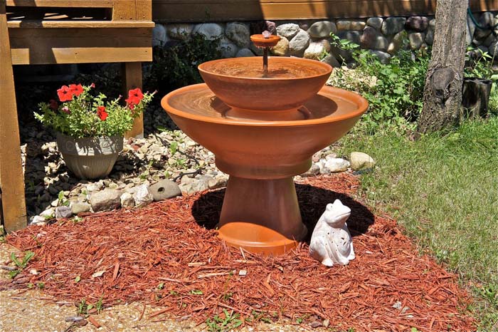 Easy Terracotta Pots Fountain #diywaterfountain #decorhomeideas