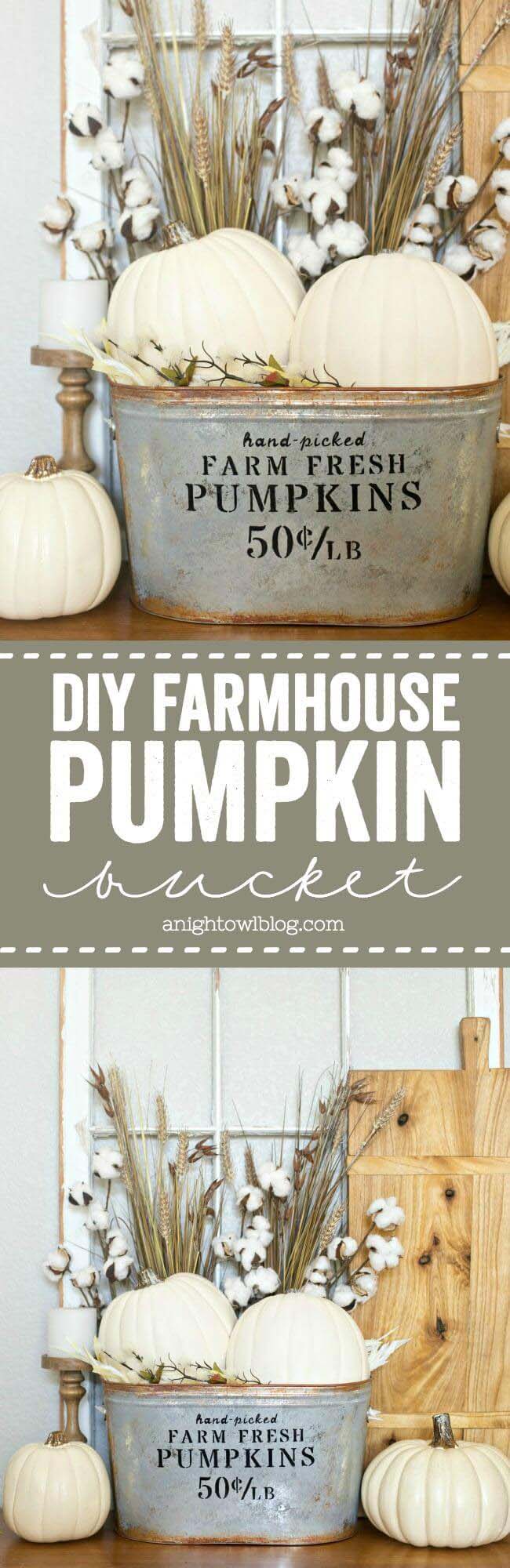 Fall Pumpkins to Match Any Color Scheme #fallfarmhousedecor #decorhomeideas