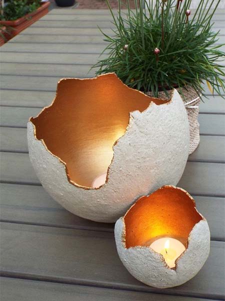 How To Make Decorative Cement Spheres #diycementprojects #decorhomeideas