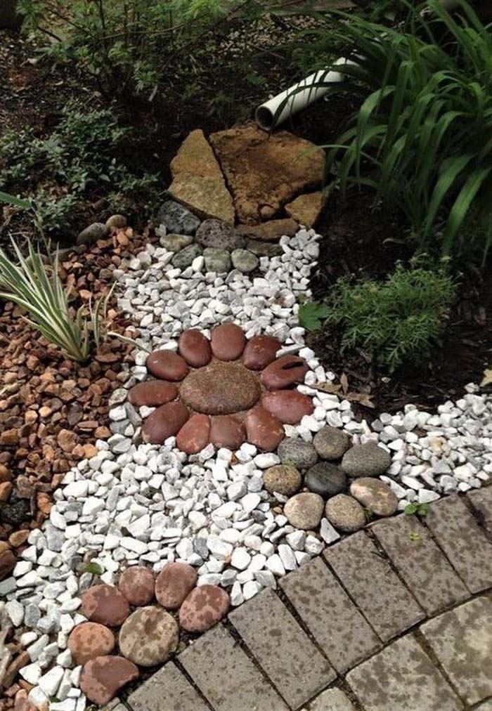 25 Amazing River Rock Landscaping Ideas, Colored Rock For Landscaping
